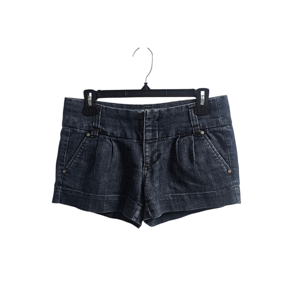 Boom Boom Vintage Y2k Jean Shorts Size 5 Low Rise Dark Wash